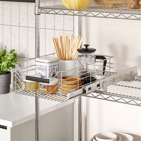 seville classics pull-out sliding steel wire cabinet organizer|Seville Classics Pull.